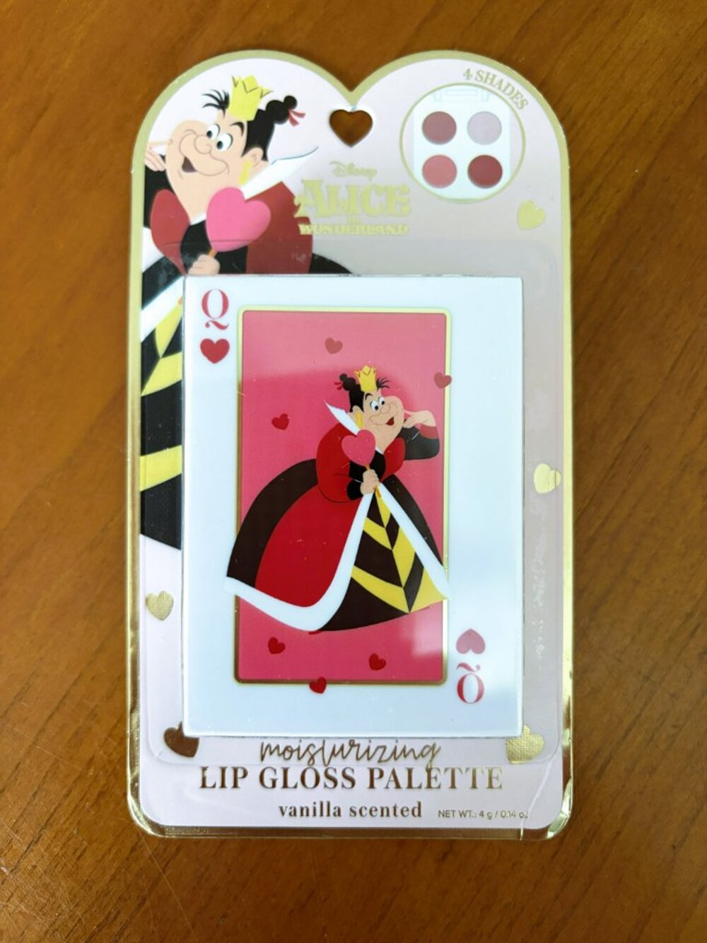 Bundle of 4 - Disney Alice in Wonderland Moisturizing Lip Gloss Palettes